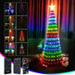 Erstrahlen Sie Ihre Feiertage mit lebendiger Magie: LED-Animierter Outdoor-Weihnachtsbaum