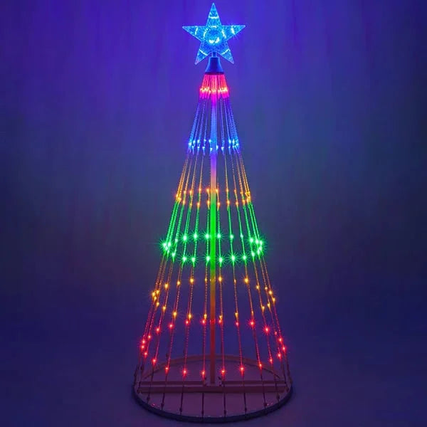 Erstrahlen Sie Ihre Feiertage mit lebendiger Magie: LED-Animierter Outdoor-Weihnachtsbaum